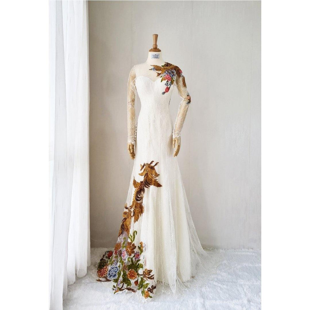 modern kebaya wedding dress A classic white bridal kebaya, crafted with love., From the first fitting before her flight,, To the final touch a week to I do, Every stitch, a wish fulfilled., Simple. Timeless. Elegantly hers.,